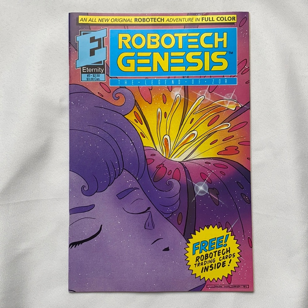 Robotech Genesis Comic Book No. 3, July 92 Eternity Comics Vintage